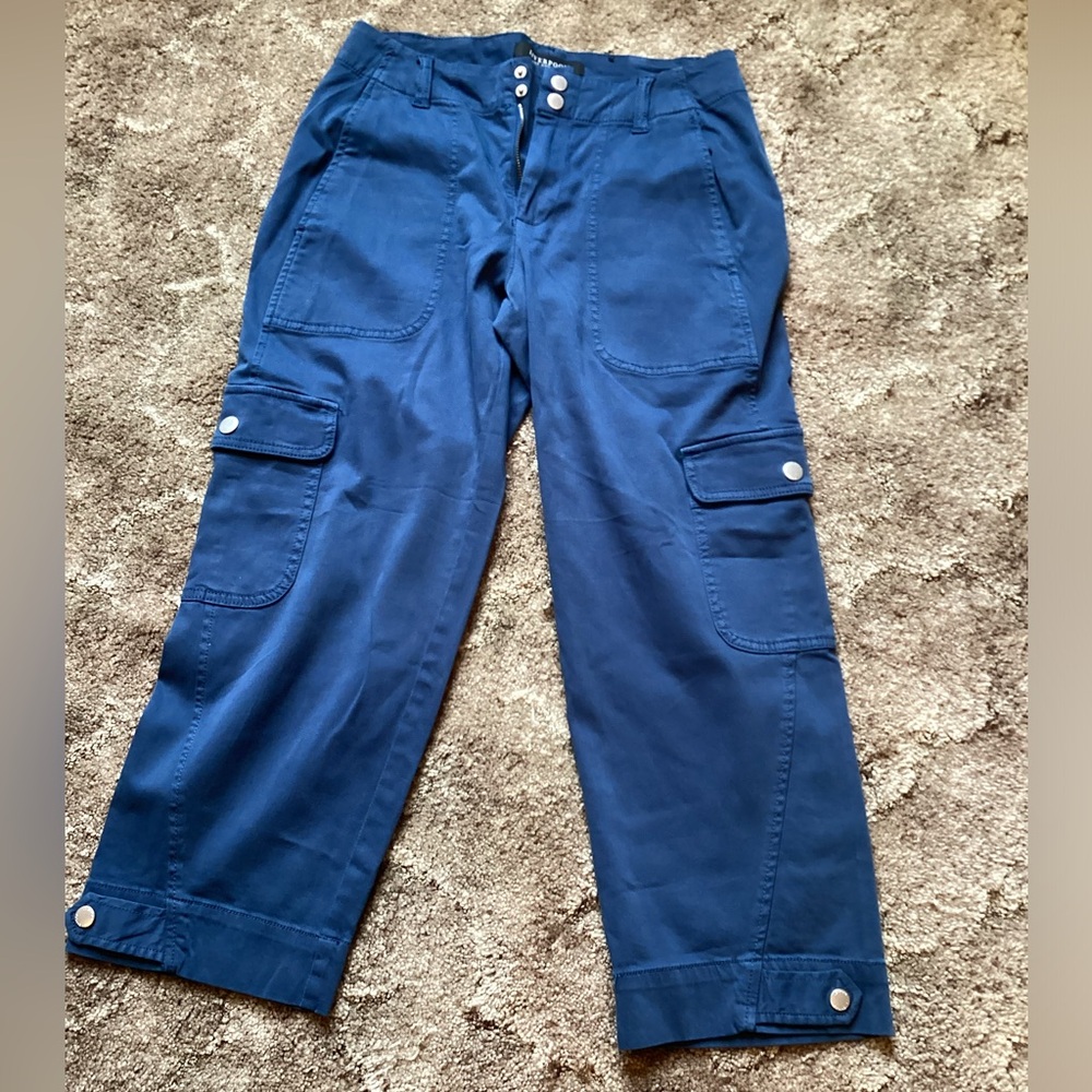 Liverpool utility cargo crop pant size 4P